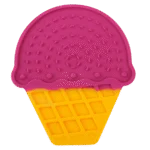 Tappetino leccabile per cani a forma di gelato con ventose, 20 x 17,5 cm – AFP Chill Out - Ice Cream Lick Mat - immagine 2