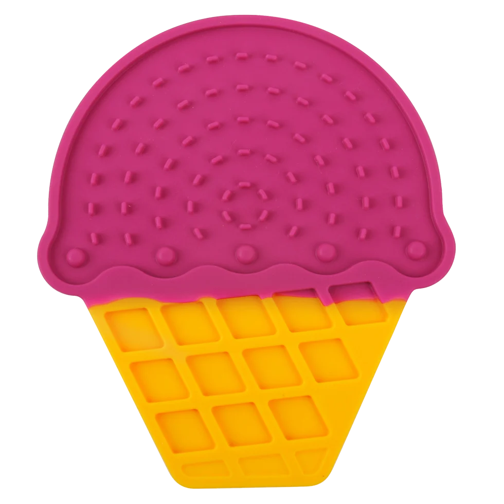 Tappetino leccabile per cani a forma di gelato con ventose, 20 x 17,5 cm – AFP Chill Out - Ice Cream Lick Mat - immagine 2