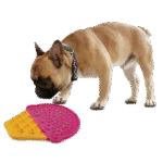 Tappetino leccabile per cani a forma di gelato con ventose, 20 x 17,5 cm – AFP Chill Out - Ice Cream Lick Mat - immagine 3