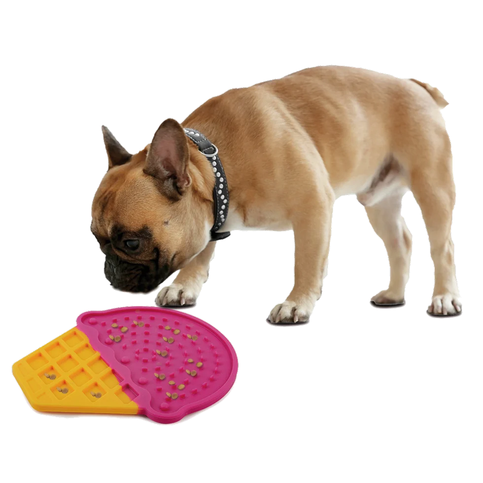 Tappetino leccabile per cani a forma di gelato con ventose, 20 x 17,5 cm – AFP Chill Out - Ice Cream Lick Mat - immagine 3