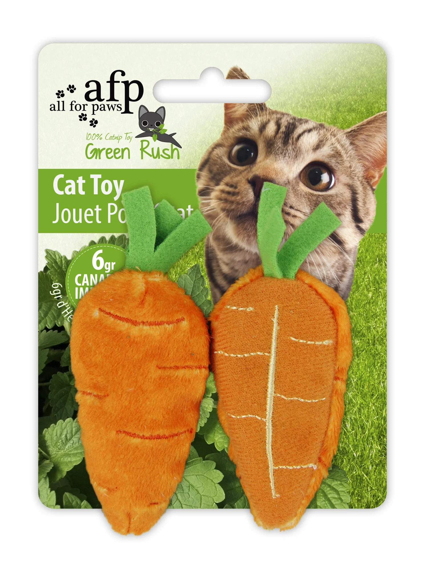 Gioco per gatti con 6 g di catnip, assortito – AFP Green Rush - All Natural - immagine 2