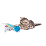 Palla rotante per gatti con piume e nastri – AFP Modern Cat Dizzy Spinner - immagine 3