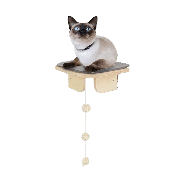 Piattaforma angolare per gatti con fissaggio a parete, 26 x 26 x 12 cm – AFP Skywalk - Corner Platform