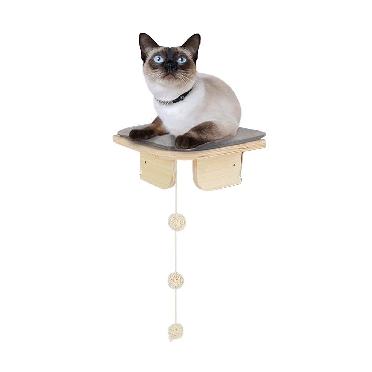 Piattaforma angolare per gatti con fissaggio a parete, 26 x 26 x 12 cm – AFP Skywalk - Corner Platform - immagine 1