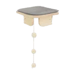 Piattaforma angolare per gatti con fissaggio a parete, 26 x 26 x 12 cm – AFP Skywalk - Corner Platform - immagine 4