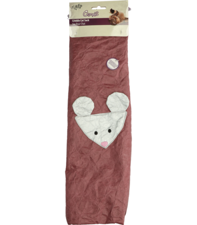 Gioco per gatti in carta frusciante con piume, viola, 45 cm – AFP Crumples - Crinkle Cat Sack