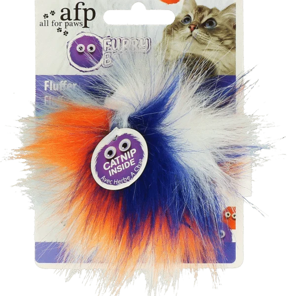 Pallina per gatti con erba gatta, Ø 5 cm, arancione – AFP Furry Ball - Fluffy Ball