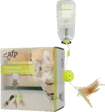 Dispenser di snack per gatti con piumetta, 45 x 6,5 x 9,5 cm – AFP Interactives - Treat Dispenser - immagine 5