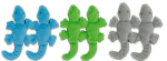 Gioco per gatti a forma di geco con erba gatta canadese, 9 cm, 2 pezzi, assortiti – AFP Green Rush - Gecko - immagine 2