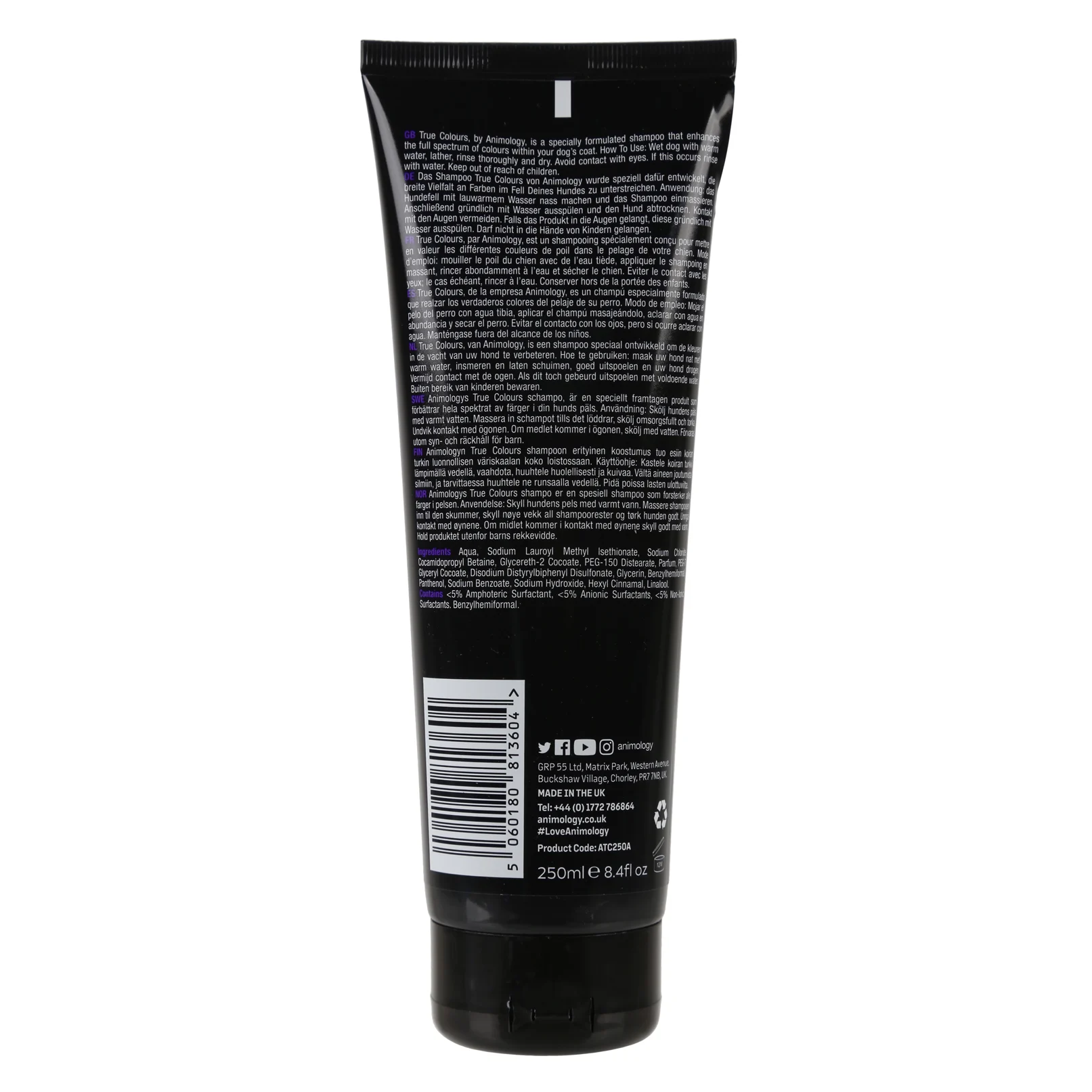 Shampoo ravvivante del colore per cani, 250 ml – Animology True Colours - immagine 2