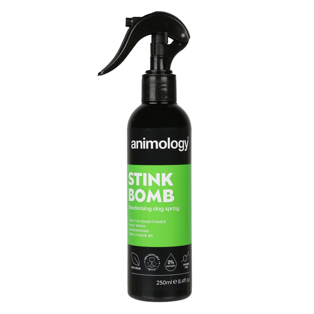 Spray deodorante per il pelo dei cani, 250 ml – Animology Stink Bomb Deodorising Dog Spray - immagine 1