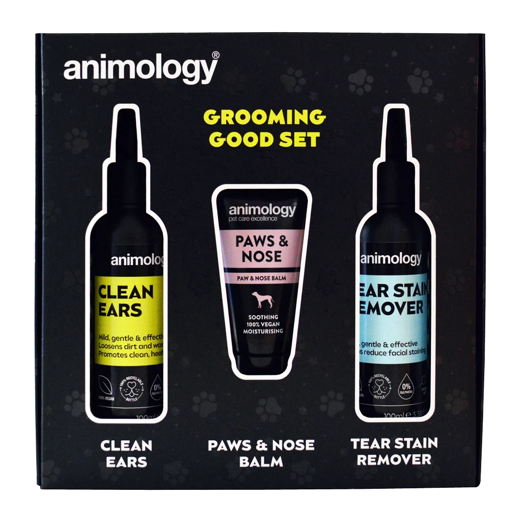Set per la cura di orecchie, occhi, cuscinetti delle zampe e tartufo del cane, 3 prodotti – Animology Grooming Good Set - immagine 1