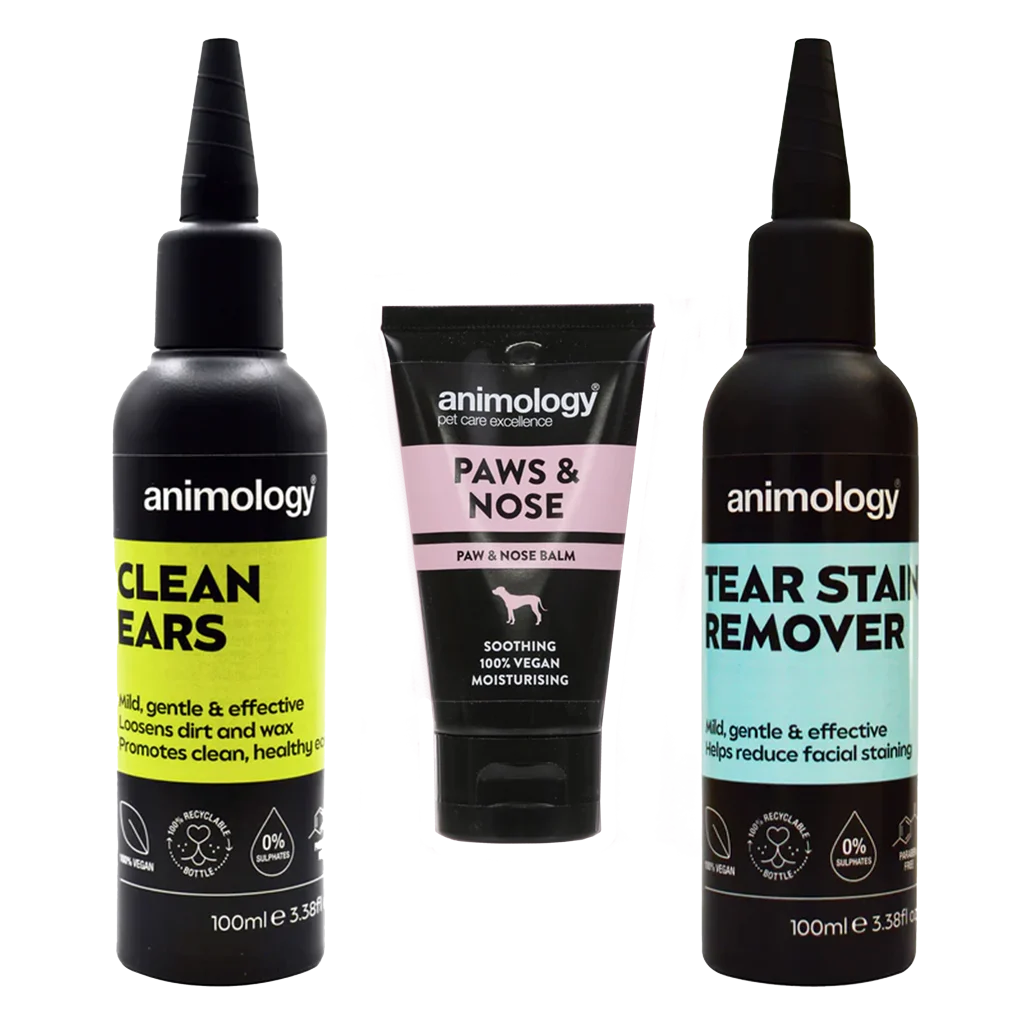 Set per la cura di orecchie, occhi, cuscinetti delle zampe e tartufo del cane, 3 prodotti – Animology Grooming Good Set - immagine 3