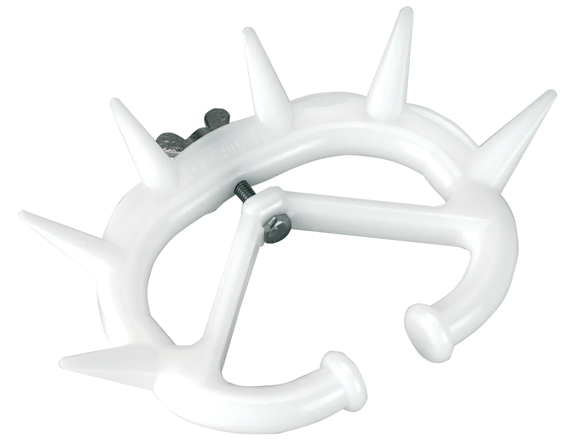 Anello antisucchio per vitelli con vite regolabile, S, bianco – Excellent - immagine 1