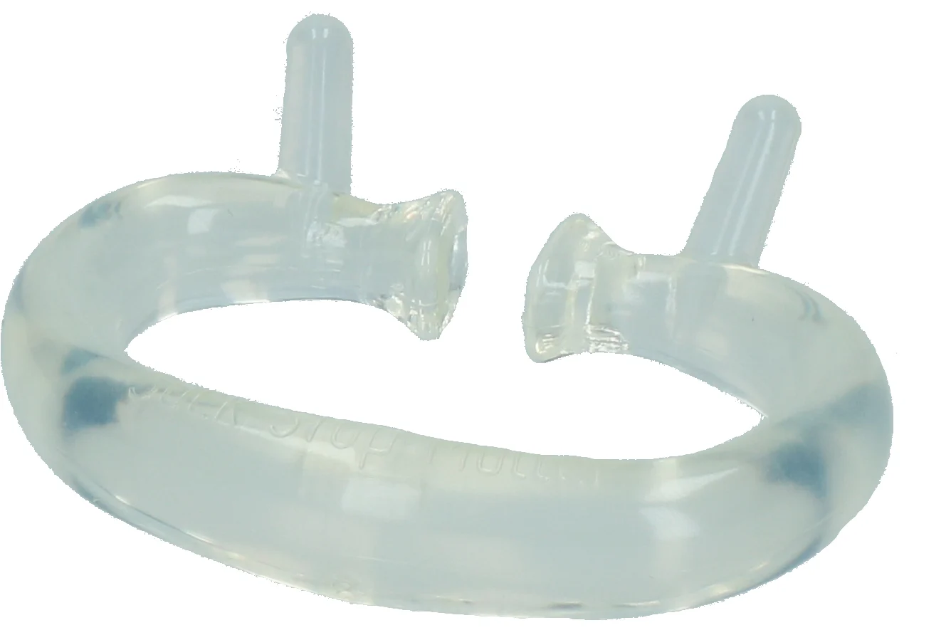 Anello antisucchio per vitelli e bovini giovani, trasparente, SuckStop S/M - immagine 3
