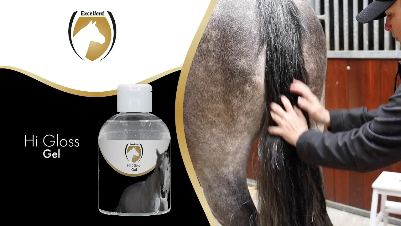 Gel lucidante per criniera e coda, 1 l – Excellent Horse Hi Gloss Gel - immagine 2