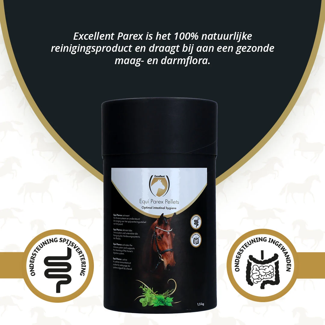 Integratore a base di erbe per cavalli con aglio e menta, 1,5 kg – Excellent Horse Parex - immagine 2