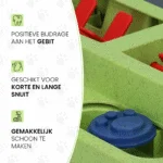 Puzzle per cani per crocchette e snack con piedini antiscivolo – Eat Slow Live Longer Puzzle Squared - immagine 5