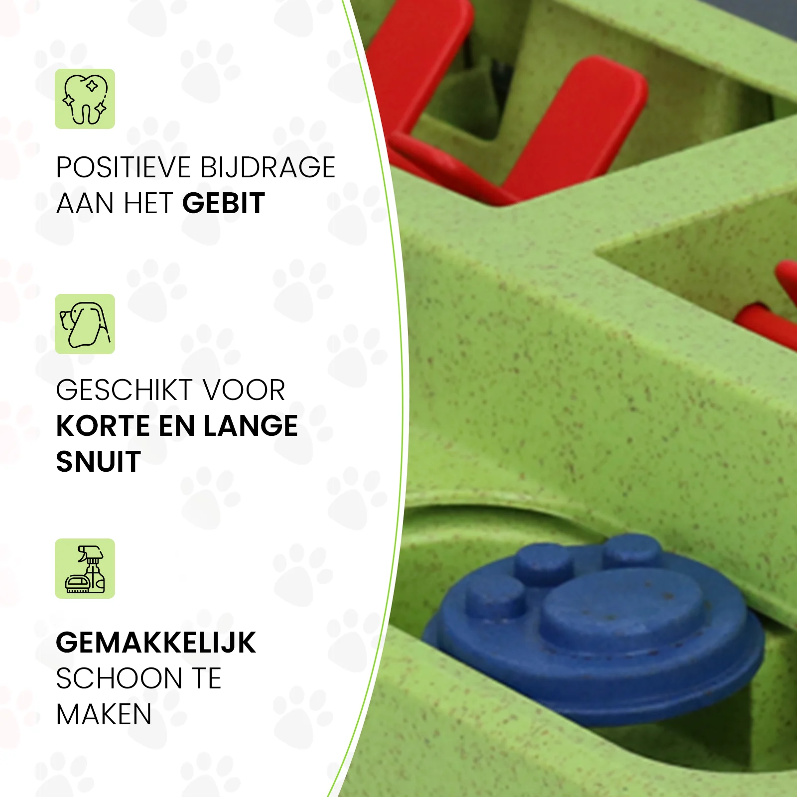 Puzzle per cani per crocchette e snack con piedini antiscivolo – Eat Slow Live Longer Puzzle Squared - immagine 5
