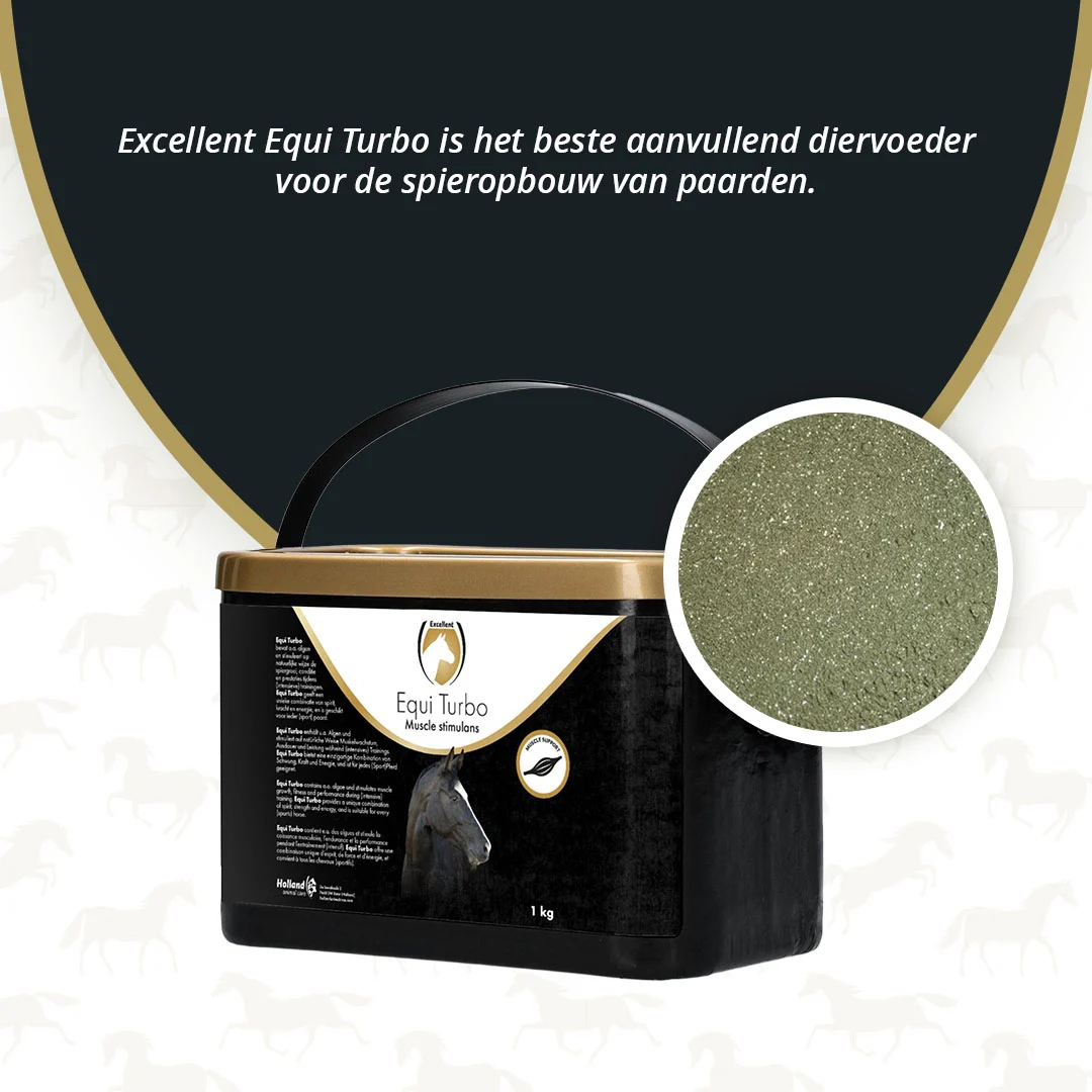 Integratore muscolare per cavalli con alghe, 1 kg – Excellent Horse Turbo - immagine 2