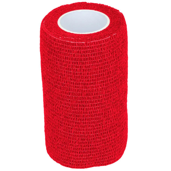 Benda autoadesiva per arti e zoccoli, 10 cm, rossa – Excellent Bandage Animal Profi