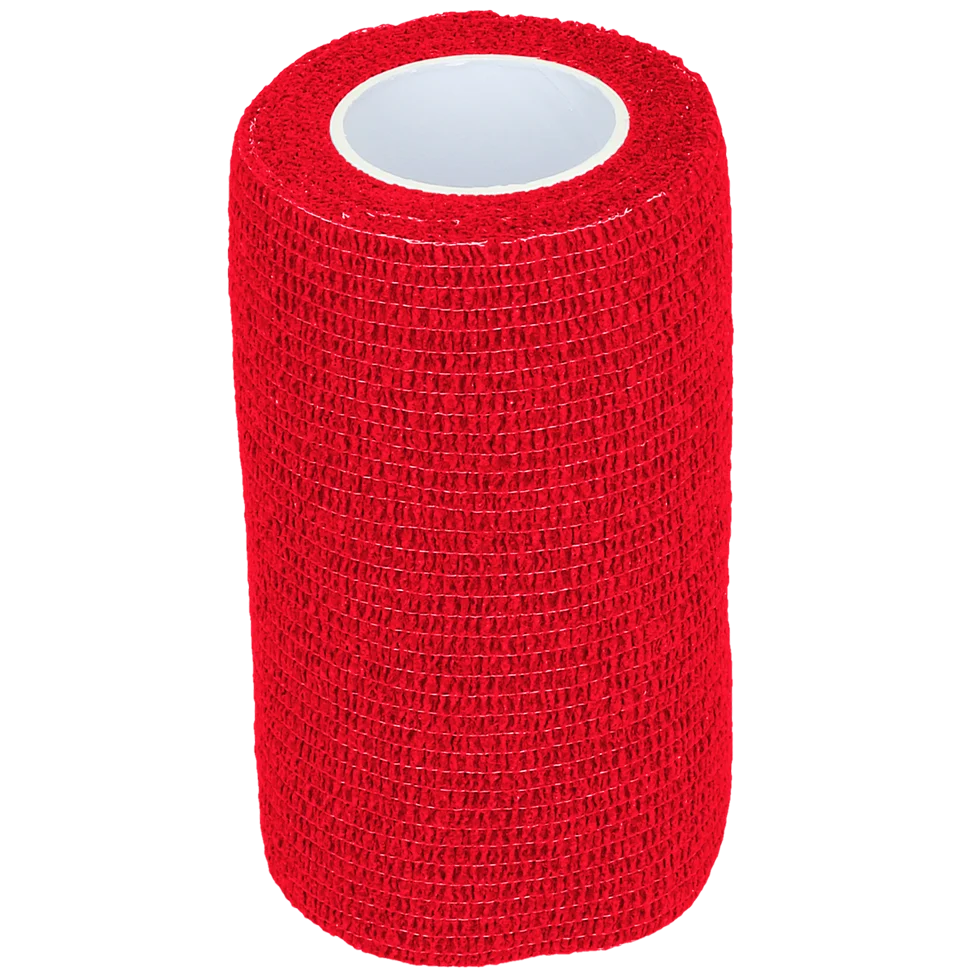 Benda autoadesiva per arti e zoccoli, 10 cm, rossa – Excellent Bandage Animal Profi - immagine 1