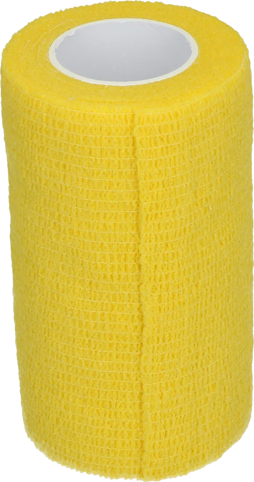 Benda autoadesiva per arti e zoccoli, 10 cm, gialla – Excellent Bandage Animal Profi - immagine 1