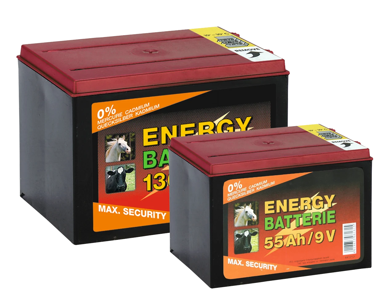 Batteria per recinzione elettrica 9 V, 55 Ah, 11,5 x 16,5 x 11,2 cm – ZoneGuard EG super - immagine 2