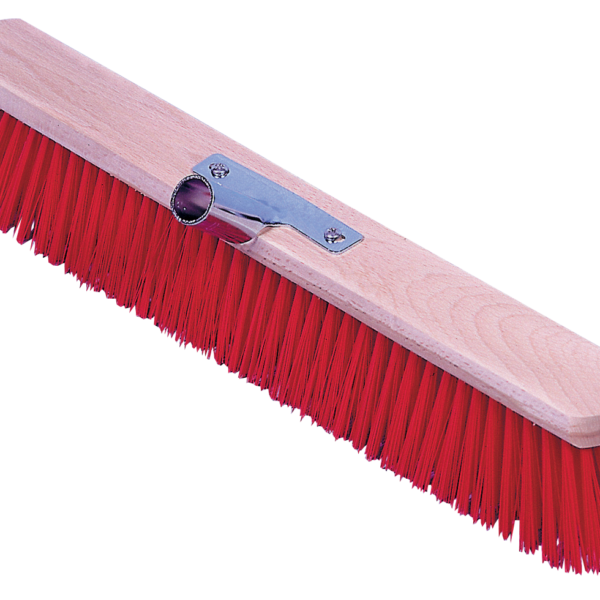 Scopa da stalla Euro Stal con setole rosse in PVC, 80 cm
