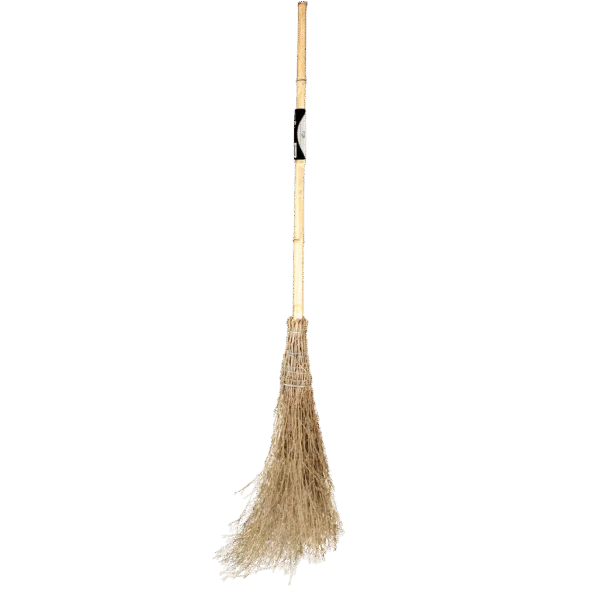 Scopa da cortile con manico in bambù e rami di betulla, 180 cm – Excellent Horse Bamboo Rijsbezem