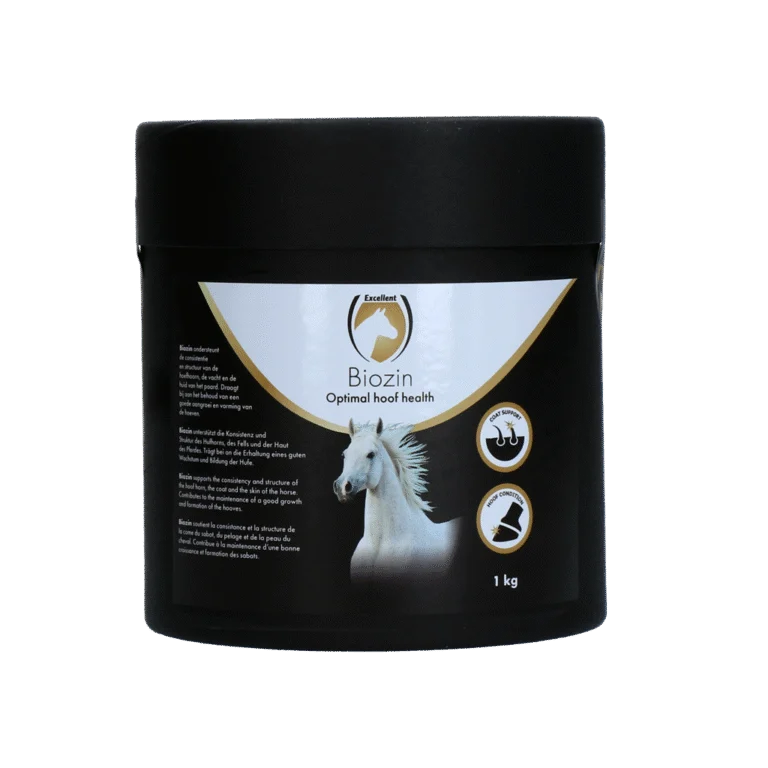 Integratore di biotina per gli zoccoli dei cavalli al gusto di mela, 1 kg – Excellent Horse Biozin
