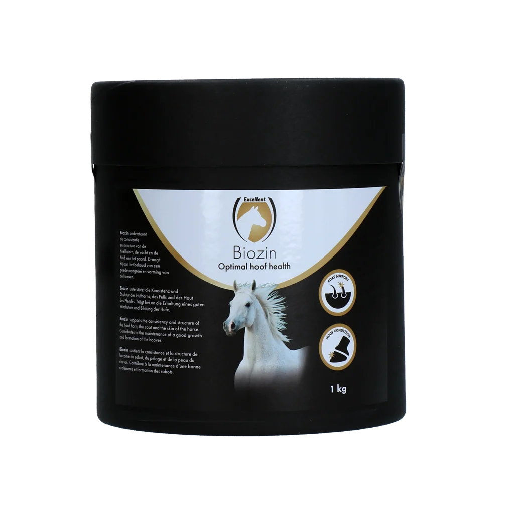Integratore di biotina per gli zoccoli dei cavalli al gusto di mela, 1 kg – Excellent Horse Biozin - immagine 1