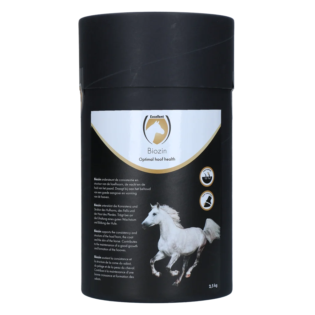 Integratore di biotina per gli zoccoli dei cavalli al gusto di mela, 2,5 kg – Excellent Horse Biozin - immagine 1