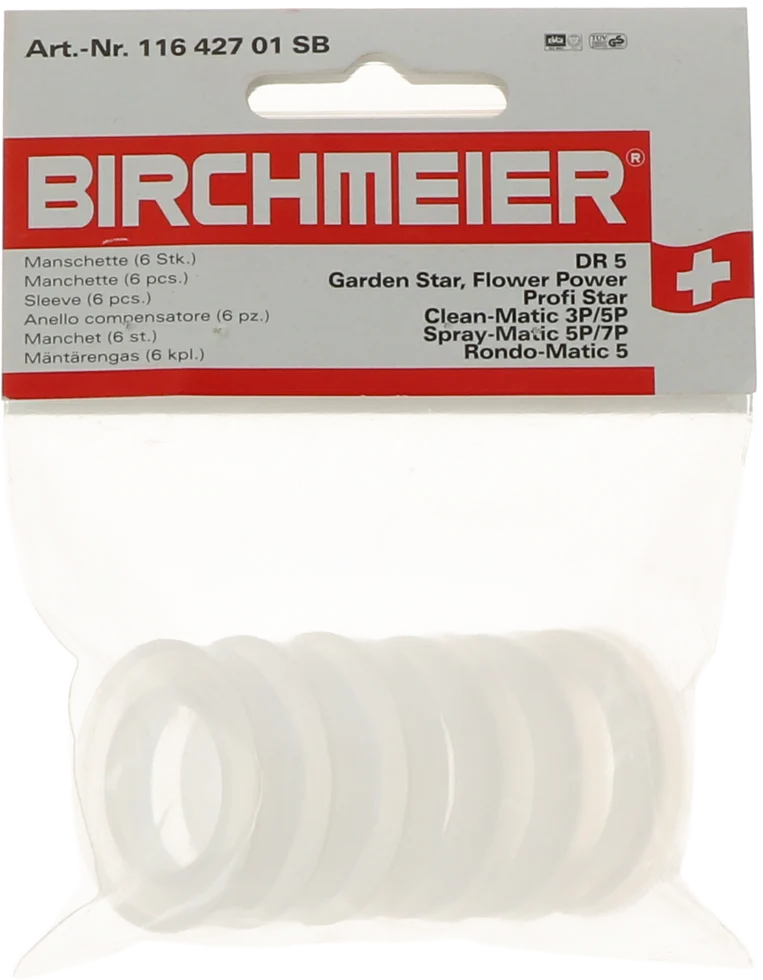 Guarnizioni del pistone per impolveratore, 6 pezzi – Birchmeier DR5 - immagine 1