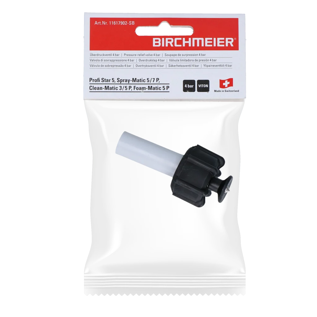 Valvola di sicurezza per polverizzatore per polveri, 4 bar – Birchmeier DR5 - immagine 1