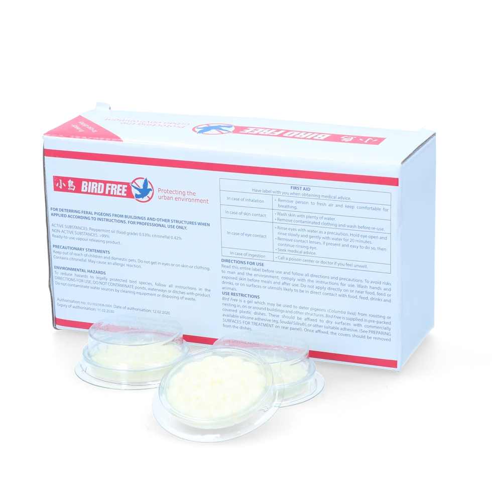 Dissuasore per uccelli con gel in coppette, 15 pezzi – Bird Free - immagine 1