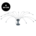 Dissuasore per uccelli con fili rotanti in acciaio inox, Ø 60 cm – Birdshield Longlegs