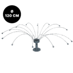 Dissuasore per uccelli con fili rotanti in acciaio inox, Ø 120 cm – Birdshield Longlegs