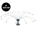 Dissuasore per uccelli con fili rotanti in acciaio inox, Ø 180 cm – Birdshield Longlegs