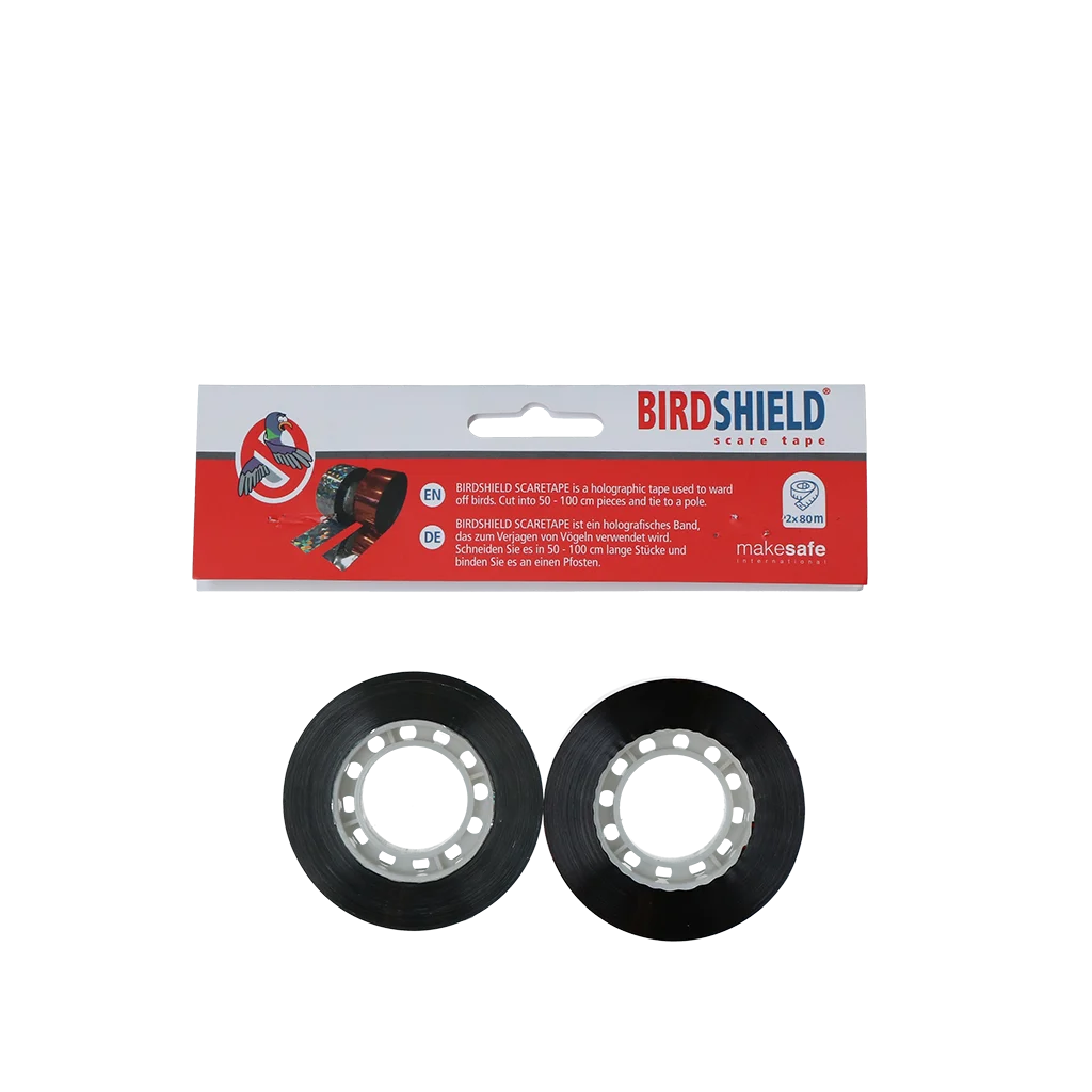 Nastro riflettente per allontanare gli uccelli, 2 rotoli da 80 m – Birdshield Scare Tape - immagine 4