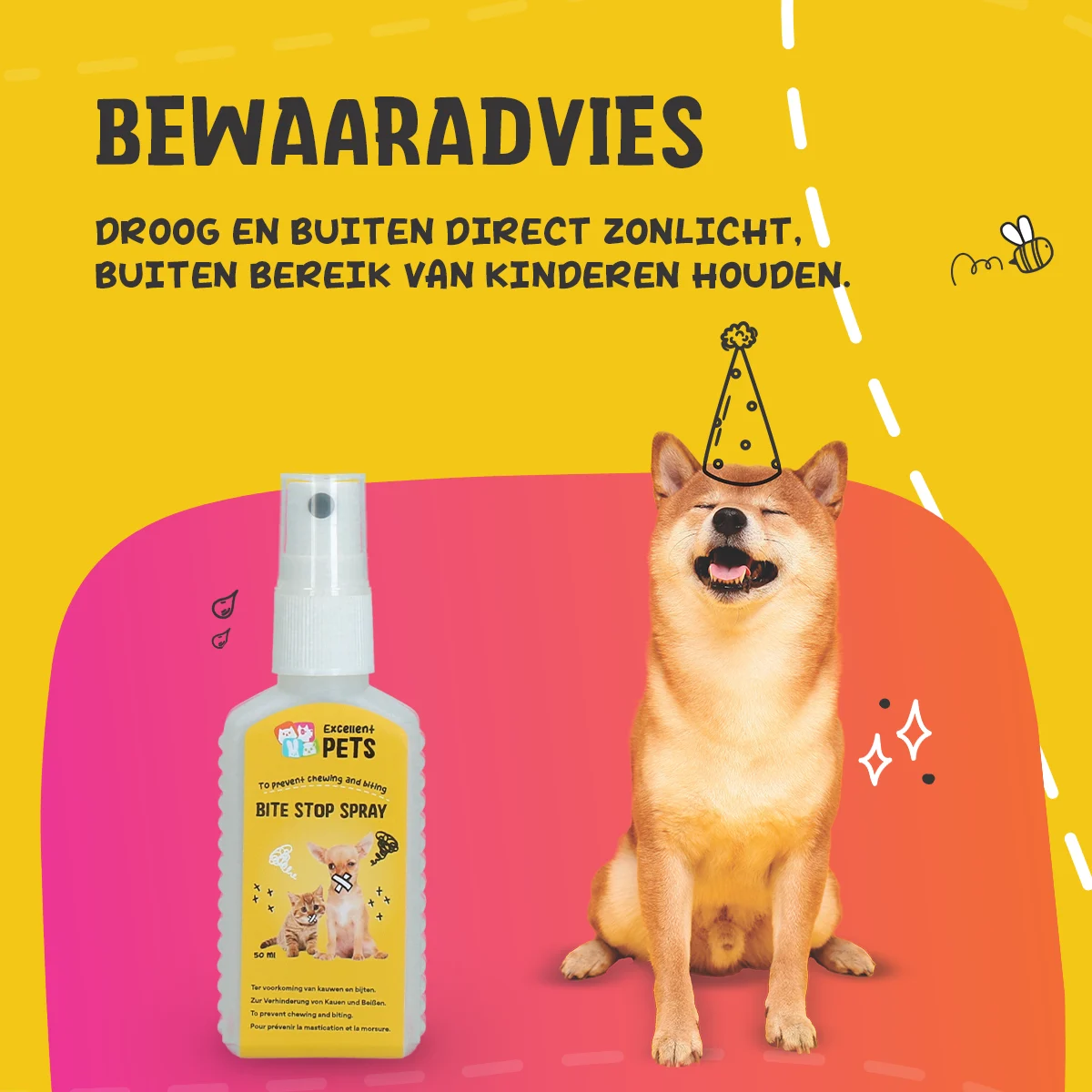 Spray antimorso per cani e gatti con sostanza amara, 50 ml – Excellent Pets Bite Stop Spray - immagine 6