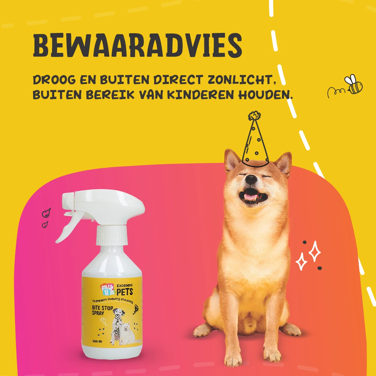 Spray anti morso per cani e gatti con sostanza amara, 250 ml – Excellent Pets Bite Stop Spray - immagine 6