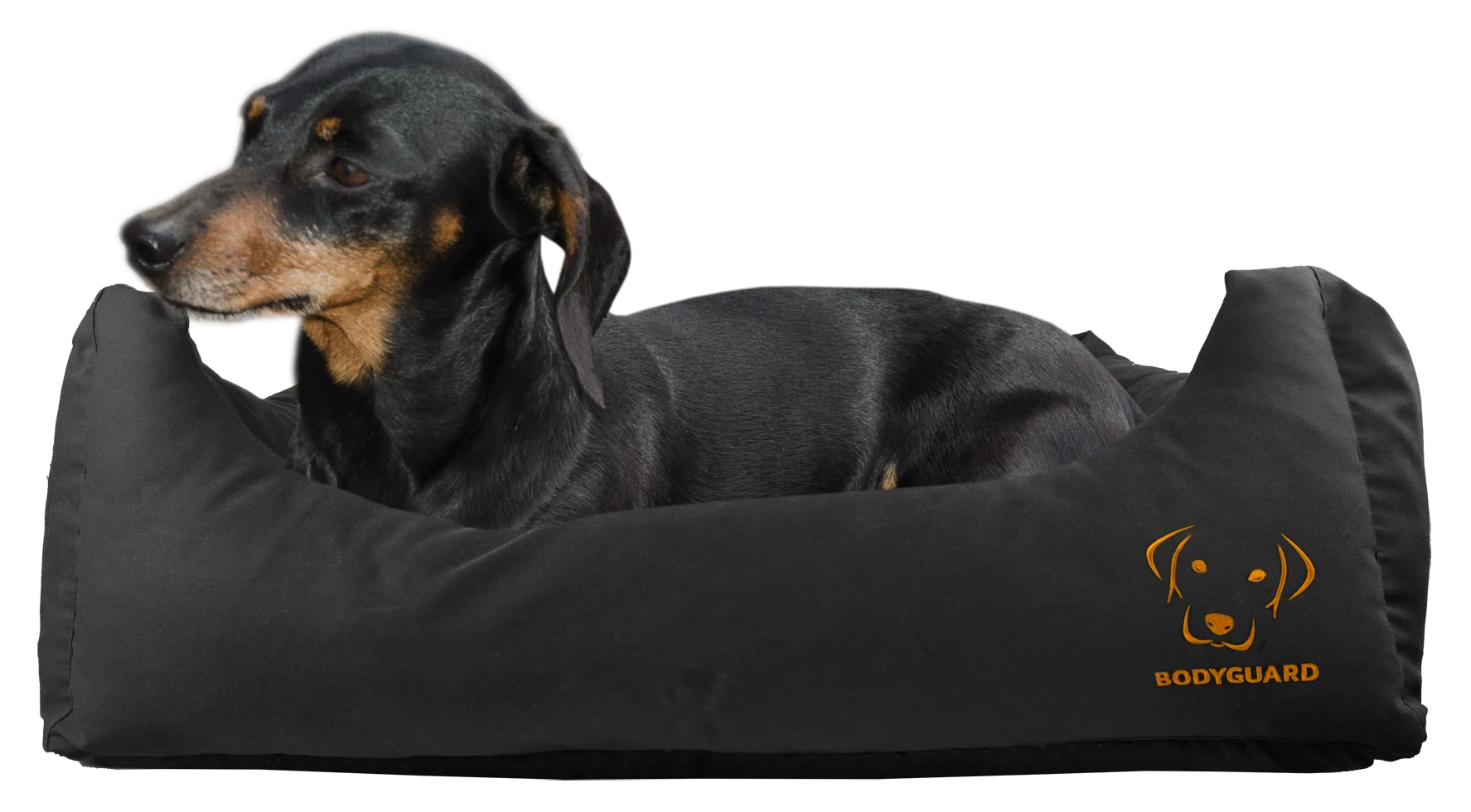 BODY0141.png Cuccia per cani con parte superiore trattata e fondo antiscivolo, nera S 65 x 55 cm – Bodyguard Sofa Bed - immagine 1