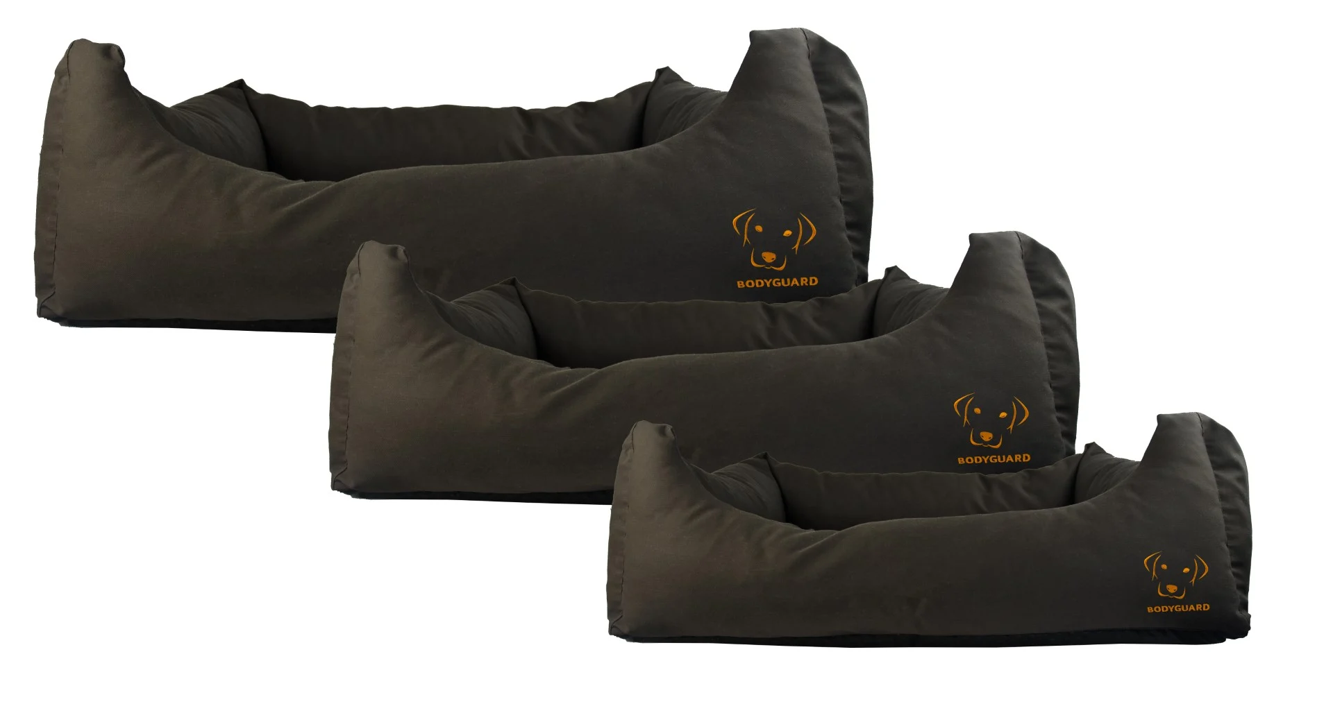 Cuccia per cani con parte superiore trattata e fondo antiscivolo, nera S 65 x 55 cm – Bodyguard Sofa Bed - immagine 3