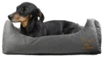 Cuccia per cani con superficie superiore trattata e base antiscivolo, grigia, S, 65 x 55 cm – Bodyguard Sofa Bed