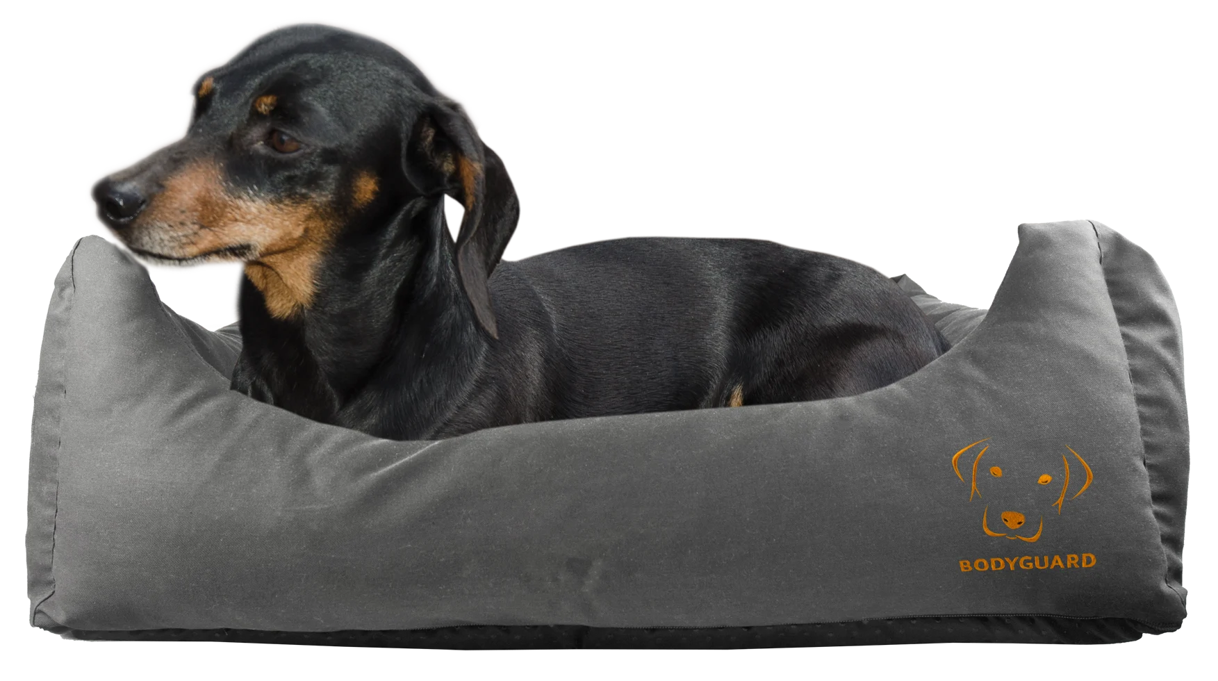 Cuccia per cani con superficie superiore trattata e base antiscivolo, grigia, S, 65 x 55 cm – Bodyguard Sofa Bed - immagine 1