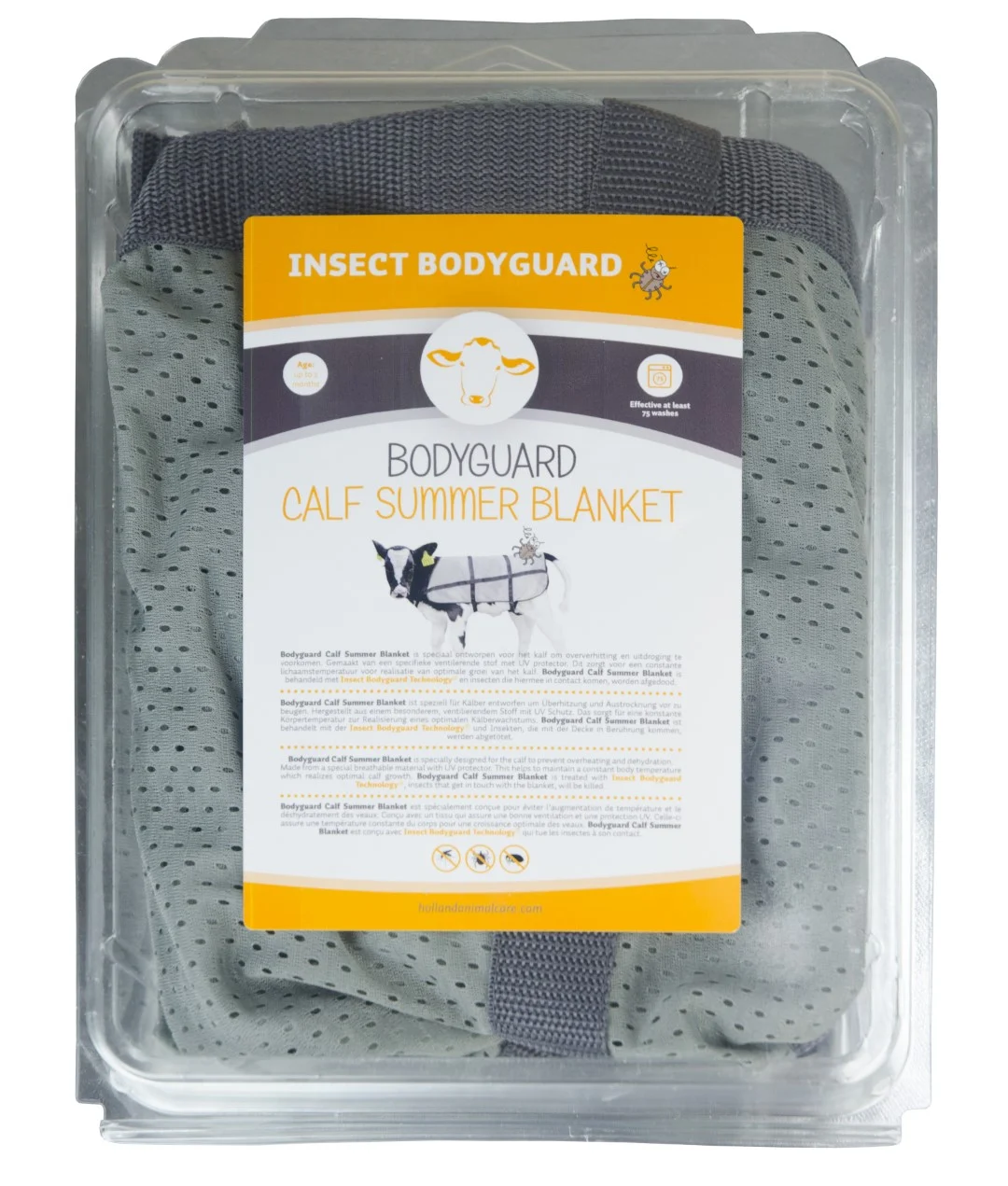 Coperta estiva per vitelli, traspirante, lunghezza sul dorso 70 cm – Bodyguard Calf Summer Blanket - immagine 2