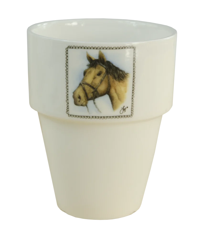 Bicchiere da latte con cavallo – Boerenwinkel - immagine 1