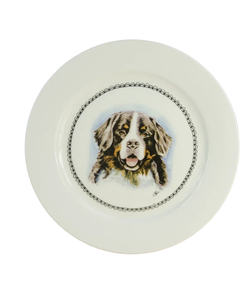 Piatto da colazione con cane, Ø 21 cm – Boerenwinkel - immagine 1