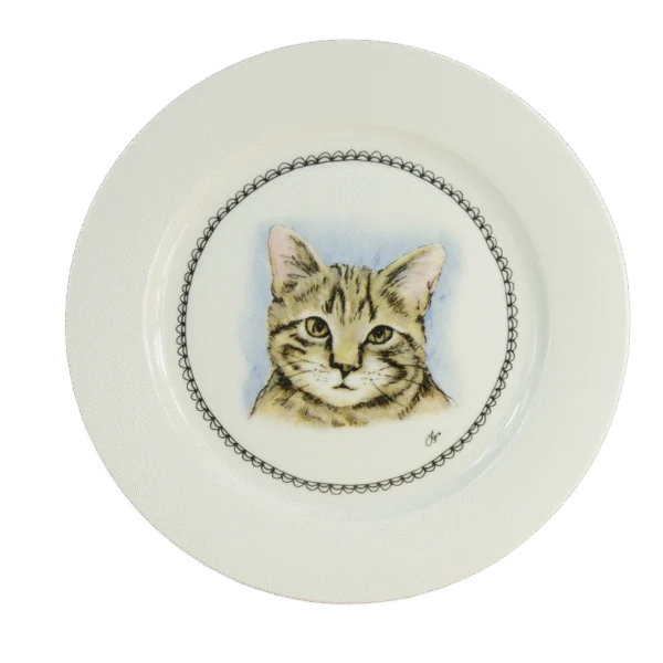 Piatto da colazione con gatto, Ø 21 cm – Boerenwinkel
